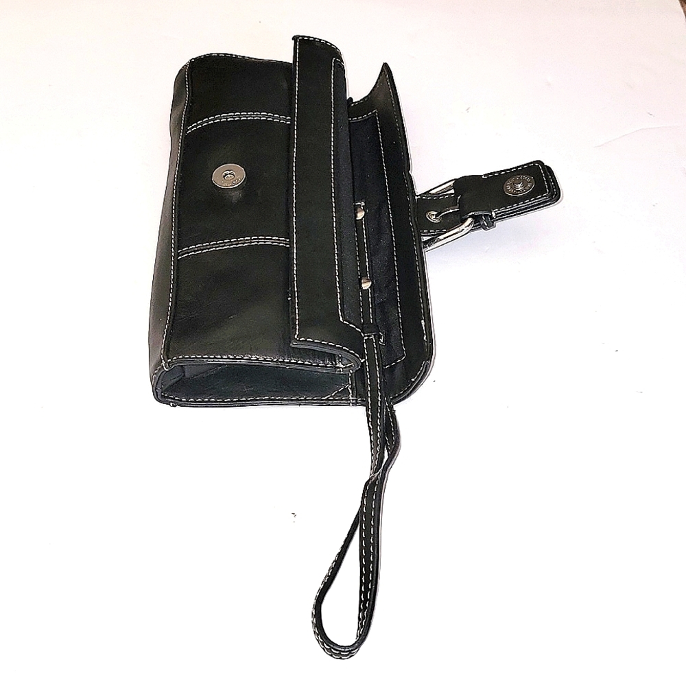 Apostrophe Black Leather Rectangular Wristlet - image 7